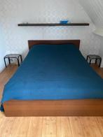 Twee persoons bed, Ophalen, Bruin, Tweepersoons, 140 cm