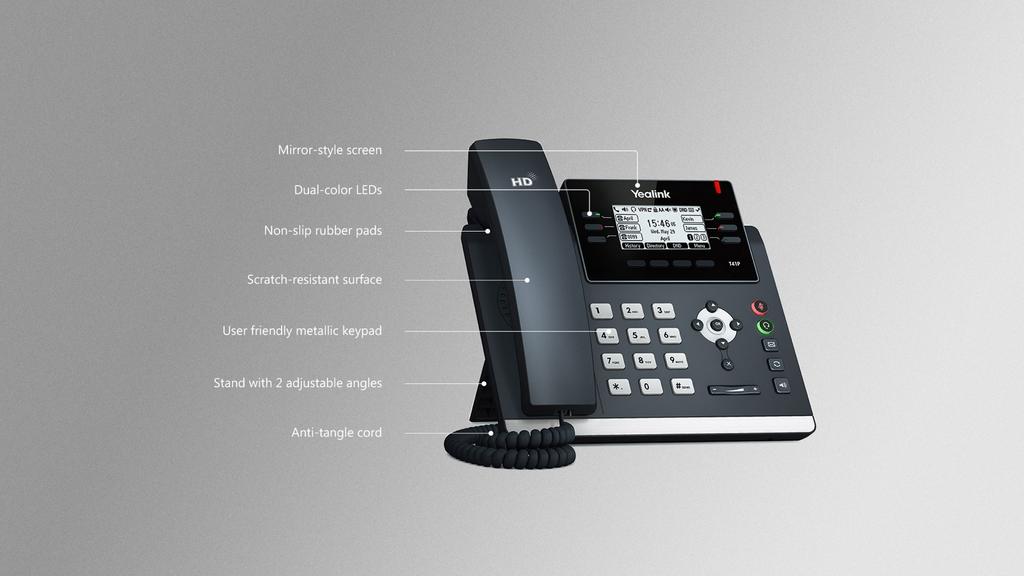 Yealink SIP-T41P IP-telefoon met HD-audio, Ophalen of Verzenden, Gebruikt, 1 handset