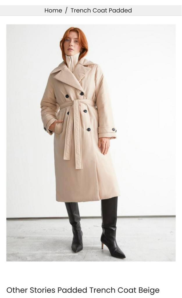 💕 Padded trenchcoat & Other Stories /Mt 42 / or pr 149,-, Kleding | Dames, Jassen | Winter, Ophalen of Verzenden
