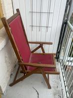 Strandstoel ViaItaly, Tuin en Terras, Tuinstoelen, Ophalen, Gebruikt, Hout, Inklapbaar