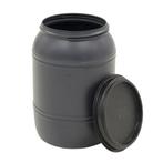 2 zwarte voerton 60 liter, Dieren en Toebehoren, Dierenvoeding, Ophalen, Overige soorten