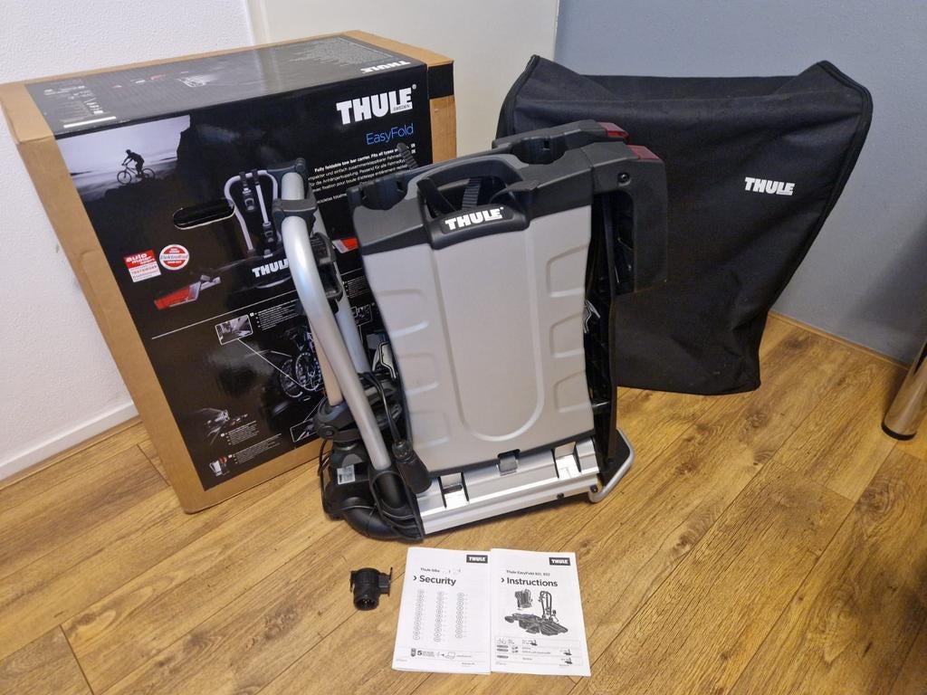 Zgan Fietsendrager Thule Easyfold 932 trekhaak, 2 fietsen, Auto diversen, Fietsendragers, Ophalen, Zo goed als nieuw, Trekhaakdrager