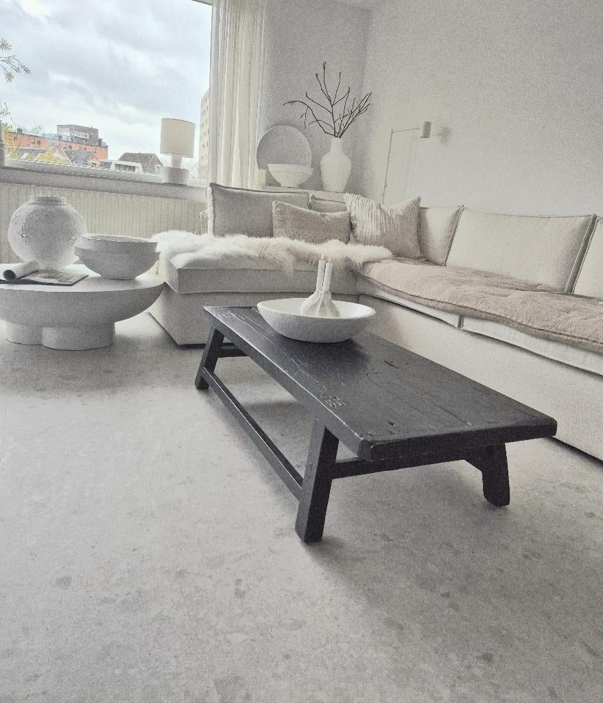 Chinese oud elmhouten salontafel Woontheater Japandi loods 5, Huis en Inrichting, Tafels | Salontafels, Ophalen, 100 tot 150 cm