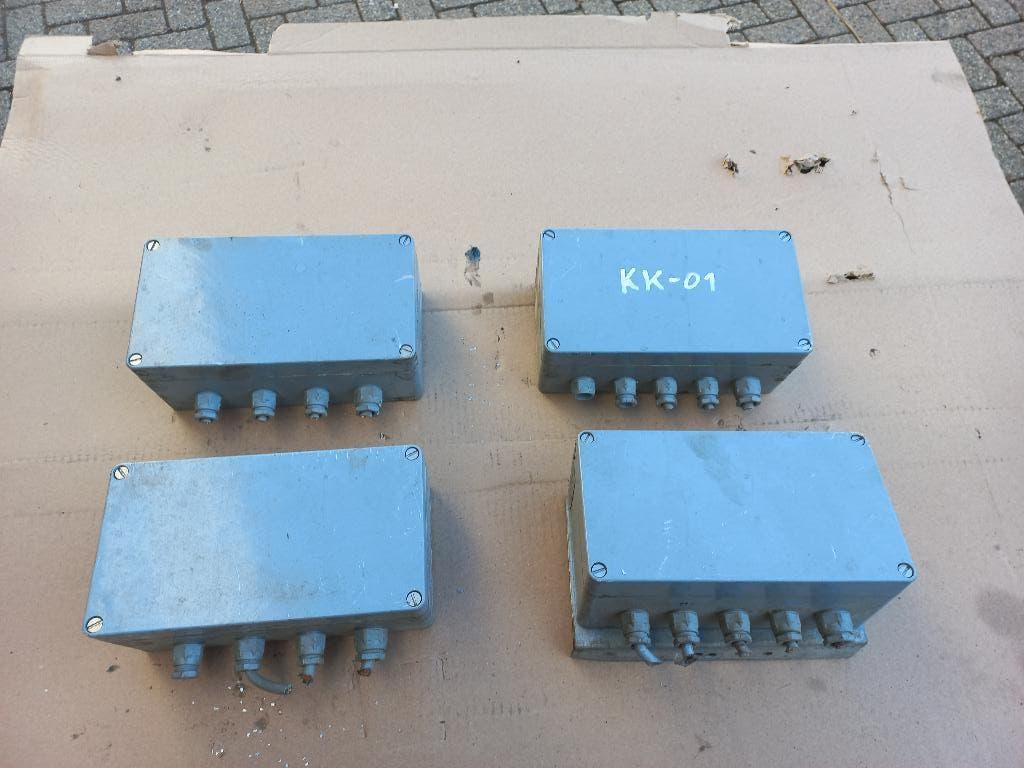 4x lasdoos kabeldoos 22x12x9cm alles 1 koop, Ophalen of Verzenden, Gebruikt