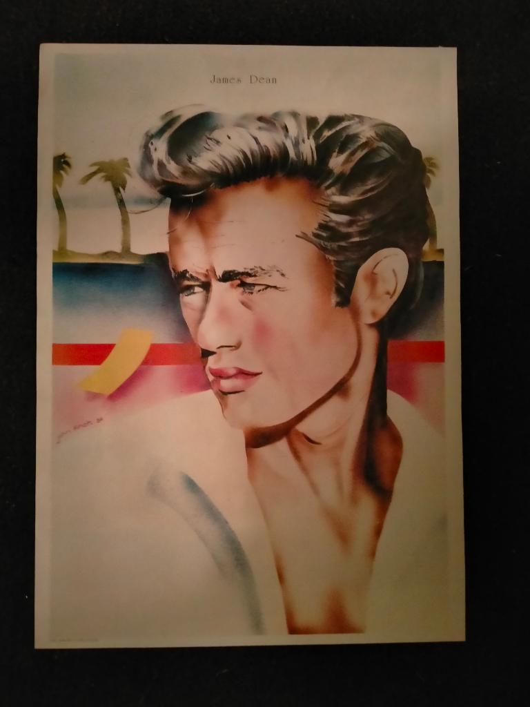 James Dean Rebel vintage pop tekening print afbeelding 3, Verzamelen, Ophalen of Verzenden, Zo goed als nieuw