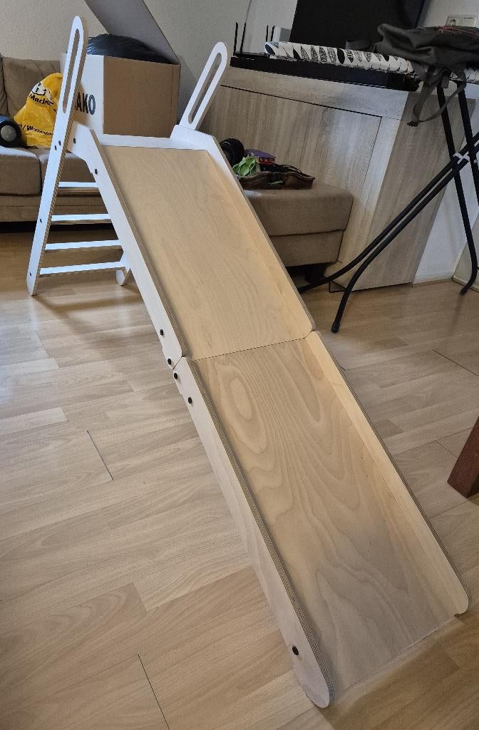 Te koop: handige opklapbare houten glijbaan, Kinderen en Baby's, Speelgoed | Houten speelgoed, Ophalen, Zo goed als nieuw