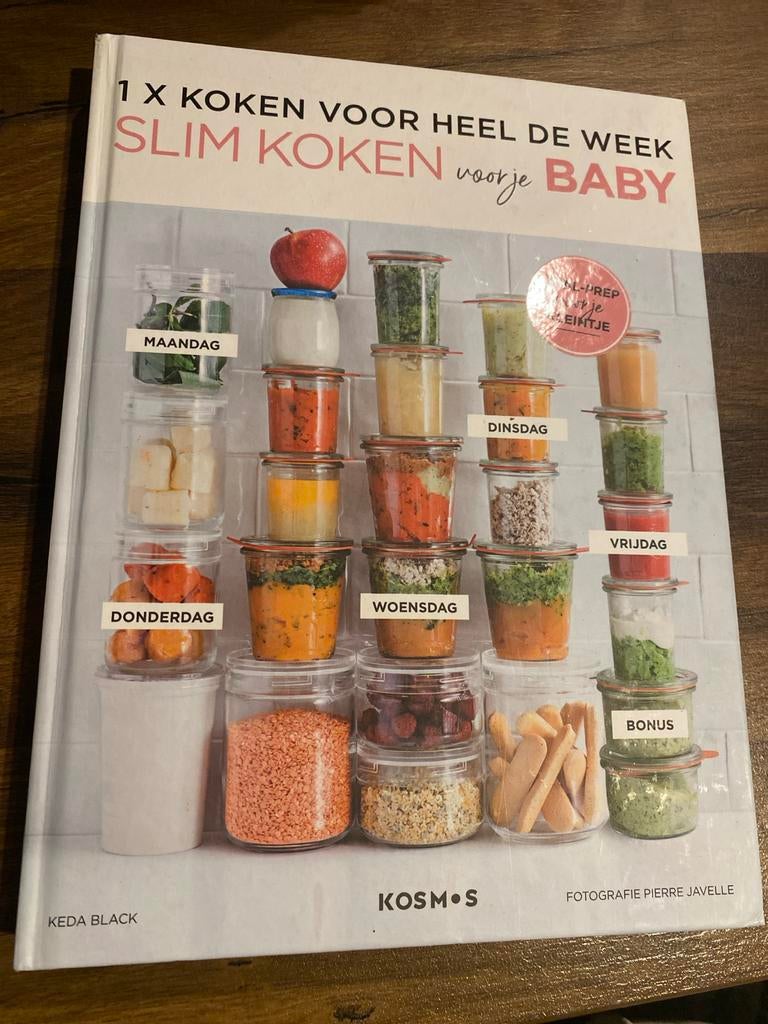 Slim Koken voor je Baby: 1x Koken voor Heel de Week, Boeken, Hoofdgerechten, Ophalen of Verzenden, Zo goed als nieuw, Gezond koken