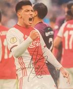 Gesigneerde Lisandro Martínez Ajax foto, Verzamelen, Ophalen of Verzenden, Zo goed als nieuw, Ajax, Poster, Plaatje of Sticker
