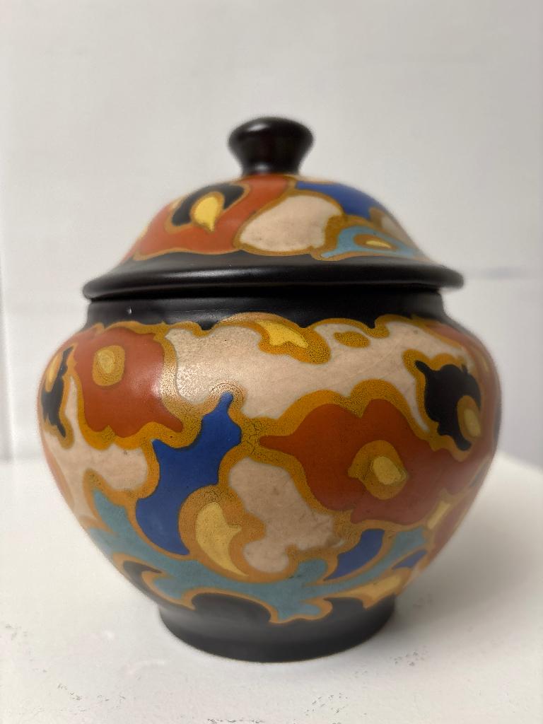 Plateel potje met deksel, Antiek en Kunst, Ophalen