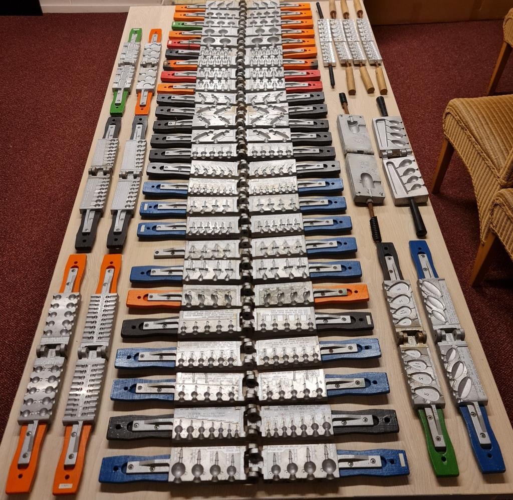 Grote verzameling Do-it loodmallen, Ophalen of Verzenden