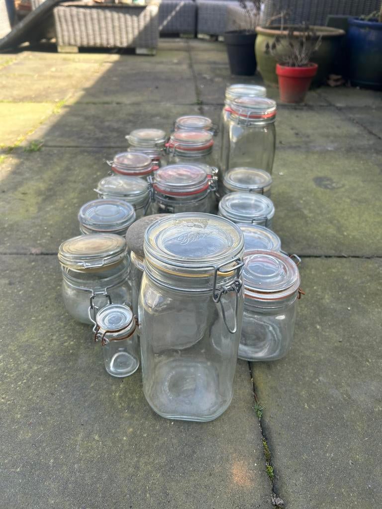 20 inmaak/wekpotten, Ophalen, Gebruikt, Glas, Overige typen