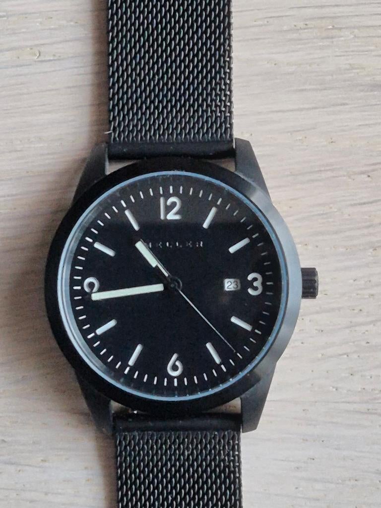 Meller herenhorloge black, Overige merken, Staal, Staal, Polshorloge