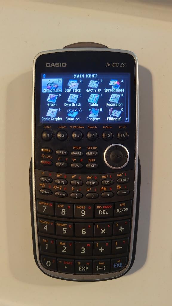 Casio fx-CG20 rekenmachine, Ophalen of Verzenden, Grafische rekenmachine, Gebruikt