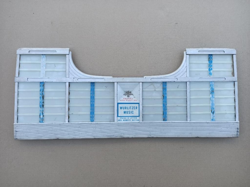 Titel Rek Wurlitzer 2410 (1960) jukebox, Verzamelen, Verzenden, Gebruikt, 1950 tot 1960, Seeburg