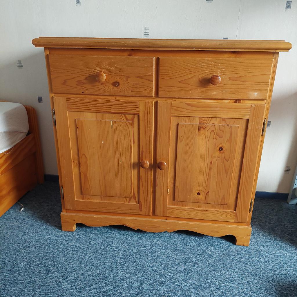 Massief grenen commode, Huis en Inrichting, Kasten | Ladekasten, Ophalen, Gebruikt, 1 of 2 laden, 50 tot 100 cm