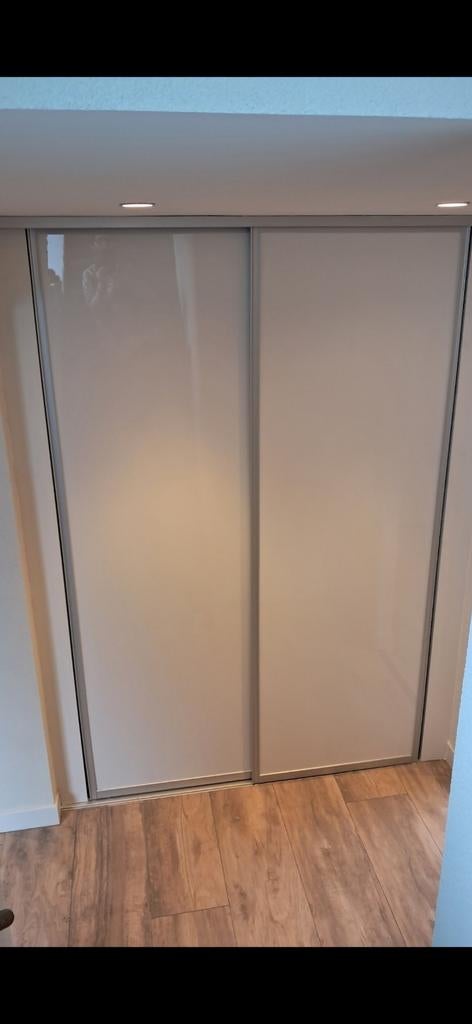 Storemax schuifdeuren doorzichtig 2x, Ophalen, Gebruikt, 80 tot 100 cm, 215 cm of meer