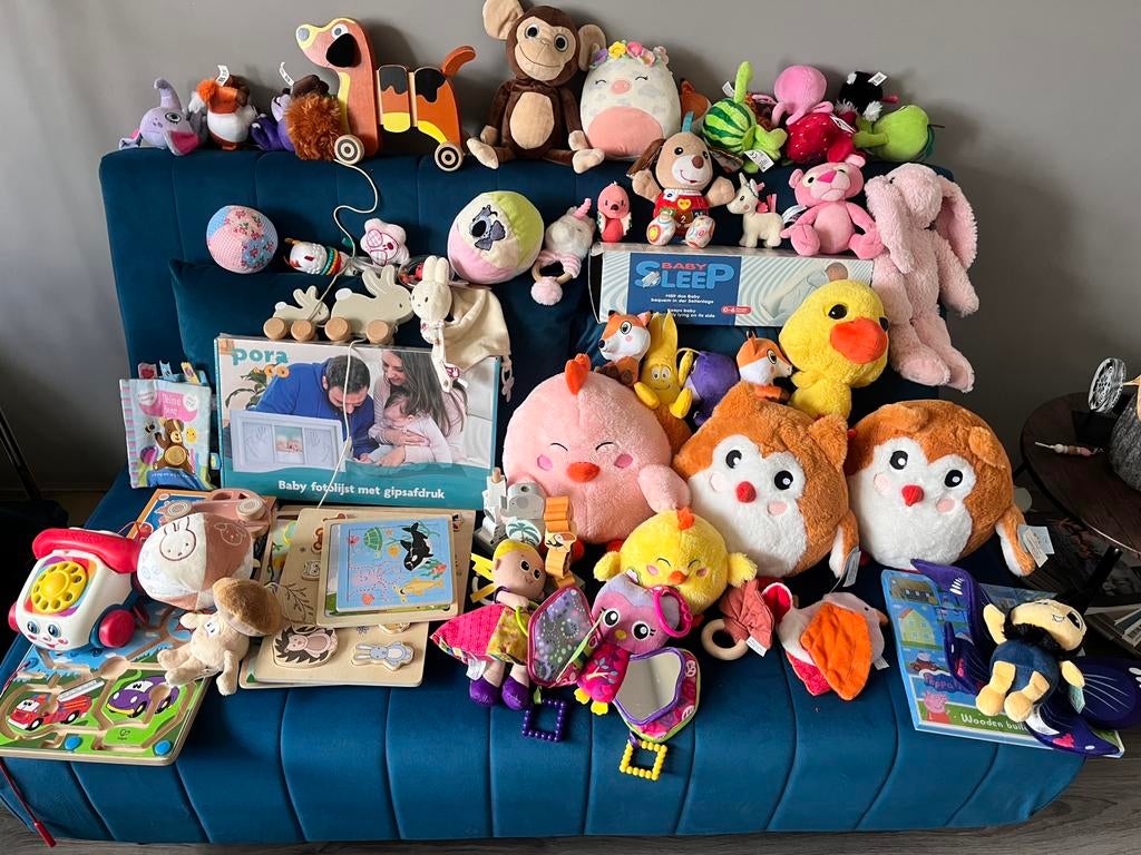 Groot speelgoed en knuffels pakket meisje eerste jaar, Ophalen of Verzenden, Nieuw, Overige typen