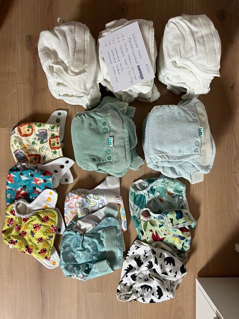Wasbare luiers newborn pakket, Kinderen en Baby's, Babykleding | Overige, Ophalen of Verzenden, Gebruikt, Jongetje of Meisje