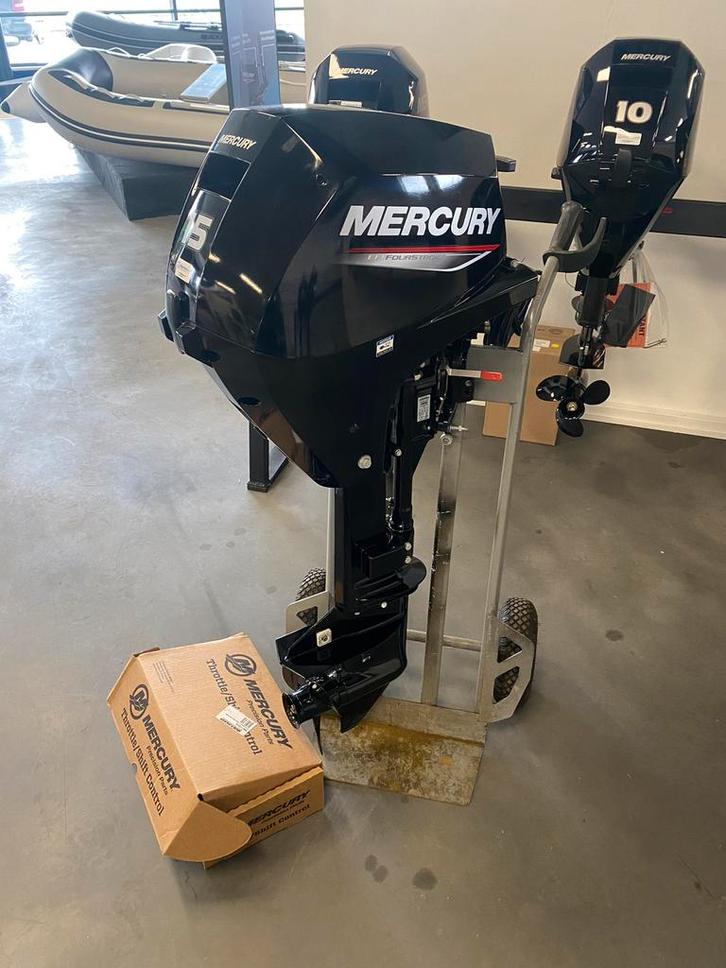 Mercury 15 pk 4T EFI e-start 2024 lang op afst b garantie, Watersport en Boten, Buiten- en Binnenboordmotoren, Zo goed als nieuw