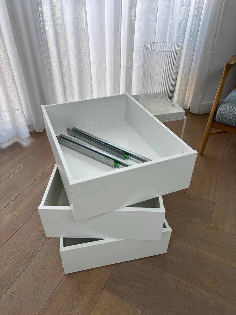 IKEA PAX KOMPLEMENT laden 50x58 wit (3 stuks), Ophalen, Gebruikt, 50 tot 100 cm, 3 of 4 laden
