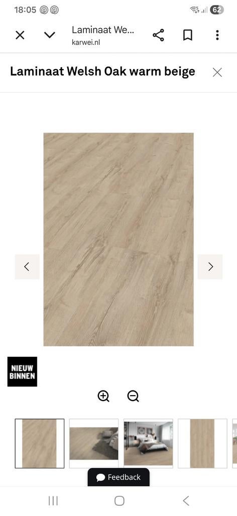 Zsm ophalen!! Welsh ook warm beige laminaat voor 4,26 m2, Huis en Inrichting, Ophalen, Beige, Nieuw, 25 tot 50 m²