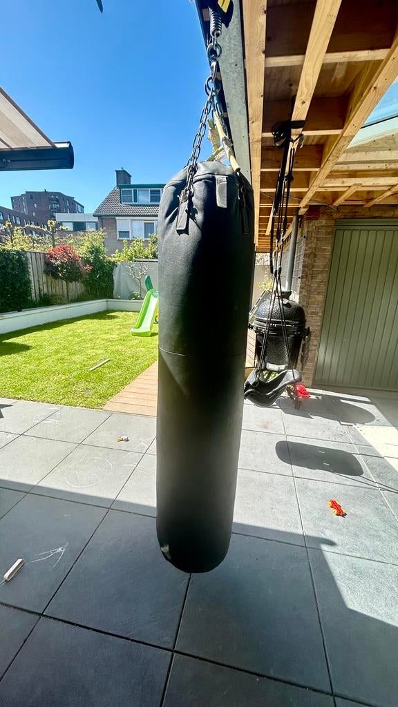 Bokszak Decathlon - 60-70kg 100% pure leather, Sport en Fitness, Boksen, Ophalen, Gebruikt, Bokszak