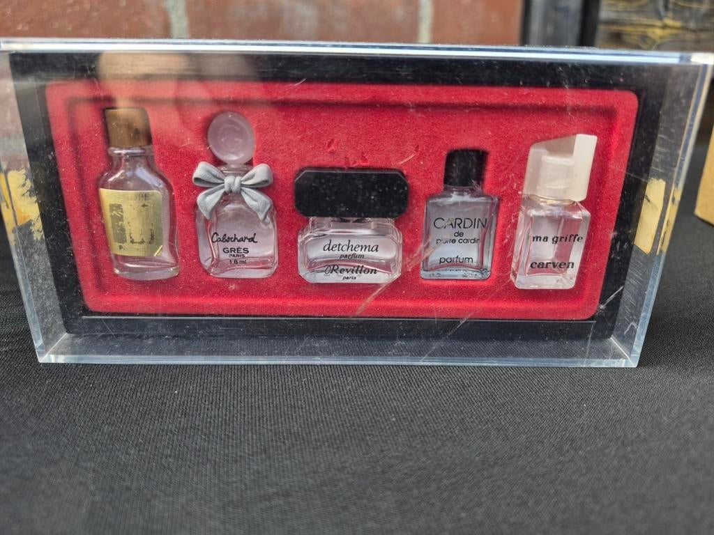 Lege Vintage Miniatuur Parfumflesjes Set - 5 Stuks, Ophalen of Verzenden, Gebruikt