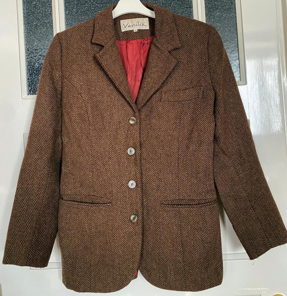Vintage blazer van Vanilia, bruin, maat: S, Bruin, Vanilia, Ophalen of Verzenden, Jasje