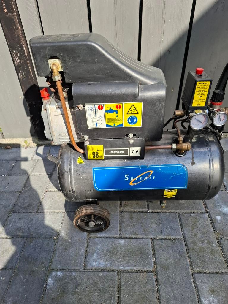 Specair compressor, Minder dan 25 liter, Ophalen, Minder dan 200 liter/min