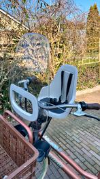 Bobike one mini voorzitje + scherm Beige, Fietsen en Brommers, Fietsaccessoires | Fietsstoeltjes, Ophalen, Zo goed als nieuw, 9 t/m 18 kg