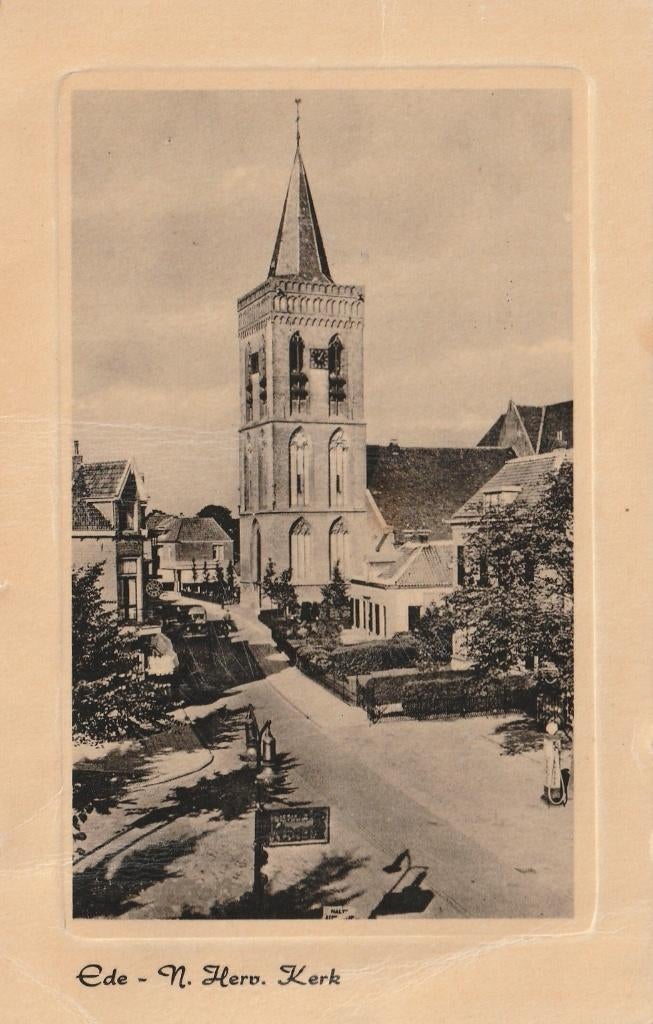 EDE Ned. Herv. Kerk  met Shell Pomp 1961, Verzamelen, Verzenden, 1960 tot 1980, Gelopen, Gelderland