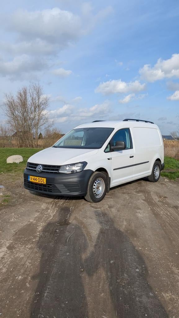 Volkswagen Caddy Maxi automaat, Auto's, Automaat, Euro 5, Stof, Zwart
