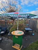 Heineken statafel met parasol, Ophalen, Zo goed als nieuw
