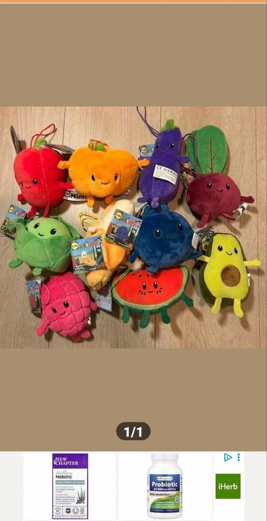 Lidl Stikeez Groenten en Fruit Knuffels - Complete Set, Lidl, Overige karakters, Overige typen, Ophalen of Verzenden