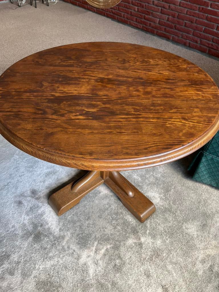 Salontafel massief hout, Ophalen, 50 tot 75 cm, Rond, 100 tot 150 cm