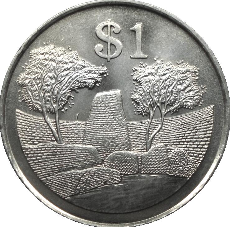 Zimbabwe 1 dollar 1980 (UNC), Postzegels en Munten, Munten | Afrika, Ophalen of Verzenden, Zimbabwe, Losse munt
