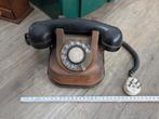 Vintage koperen draaischijf telefoon, Ophalen of Verzenden