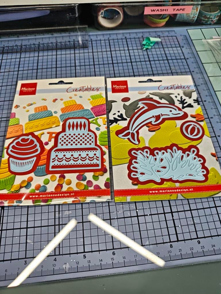 Marianne Design Creatables: Taart & Dolfijn Snijmallen, Ophalen of Verzenden