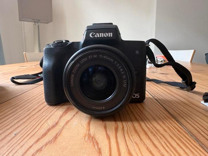 Canon EOS M50 systeemcamera met EF-M 15-45mm lens, Audio, Tv en Foto, Fotocamera's Digitaal, Zo goed als nieuw, Compact, Canon
