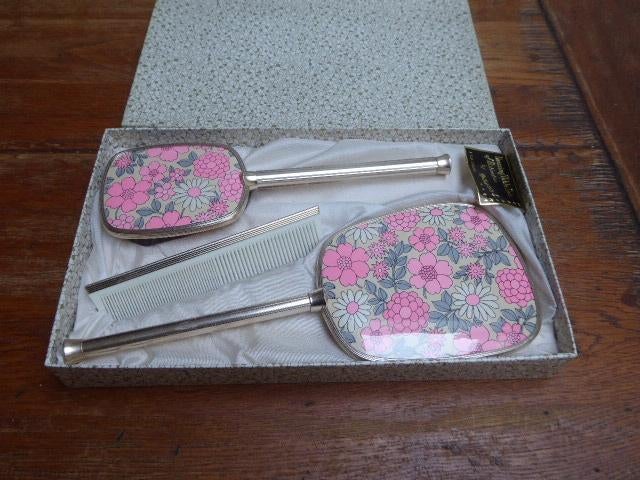 Vintage 3-delige kaptafel set, England, Ophalen of Verzenden