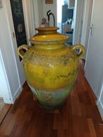 Grote gele confit pot met handvatten, Ophalen of Verzenden