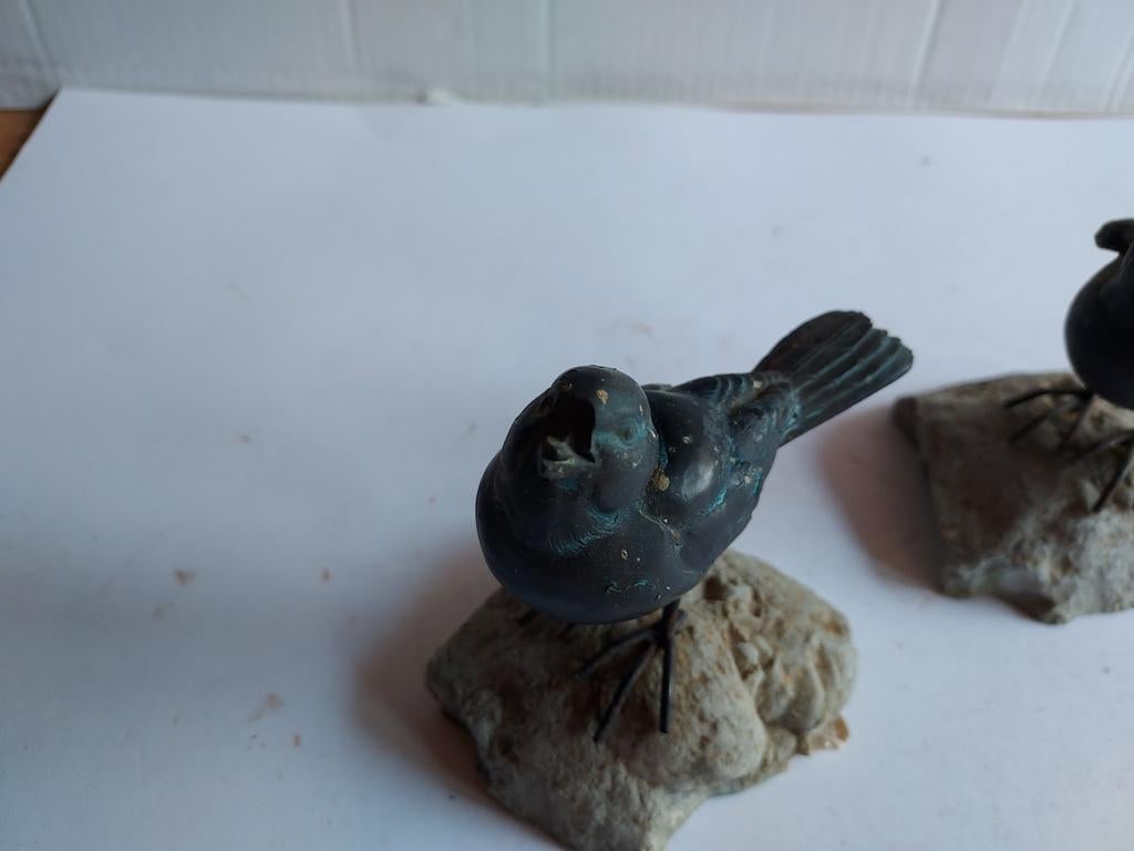 2 Leuke koperen? vogeltjes, Ophalen