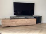 Modern Tv meubel kast - Hout en Grijs, Ophalen, Gebruikt, 150 tot 200 cm, Minder dan 100 cm