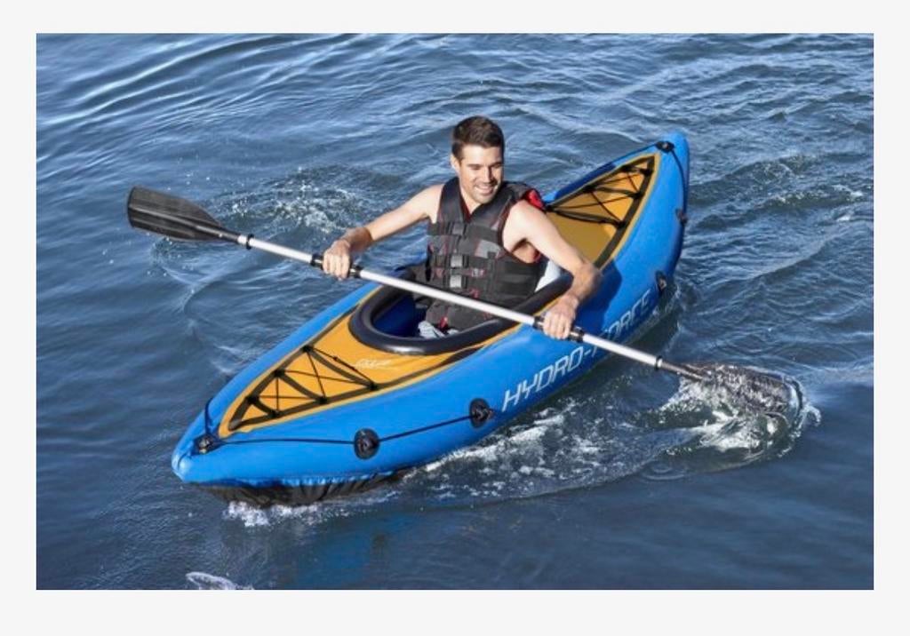 Hydro-Force Cove Champion opblaasbare kajak, Ophalen of Verzenden, Opblaasbaar, Zo goed als nieuw, 1-persoons