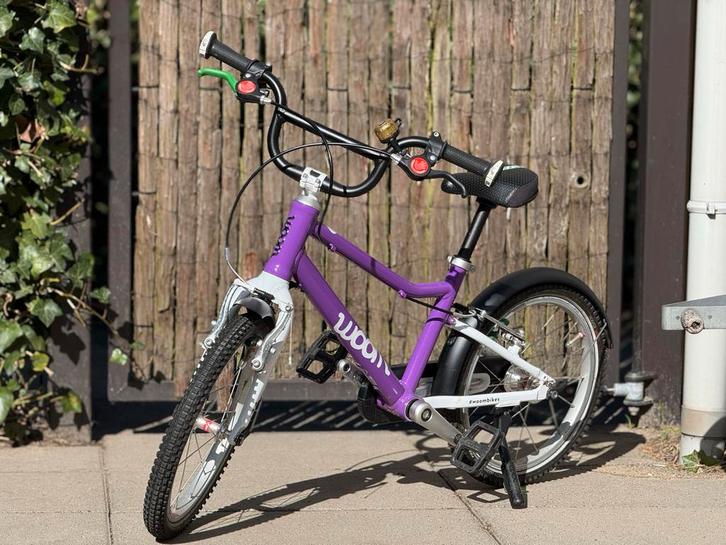 Woom 3 kinderfiets paars, Fietsen en Brommers, Fietsen | Kinderfietsjes, Zo goed als nieuw, 16 tot 20 inch, Ophalen of Verzenden