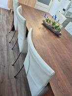 GRATIS 6 Bert Plantagie stoelen - leer met gebruikssporen, Ophalen of Verzenden, Gebruikt, Leer