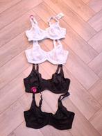 Hema Kanten BH's - 2x wit, 2x zwart - Maat 85D, Hema, Ophalen of Verzenden, Wit, BH