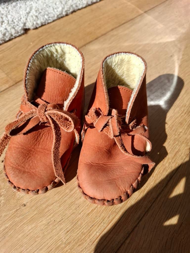 Donsje Amsterdam Leren Slofjes - Zo Goed als Nieuw, Slofjes, Jongetje of Meisje, Donsje Amsterdam, Ophalen of Verzenden