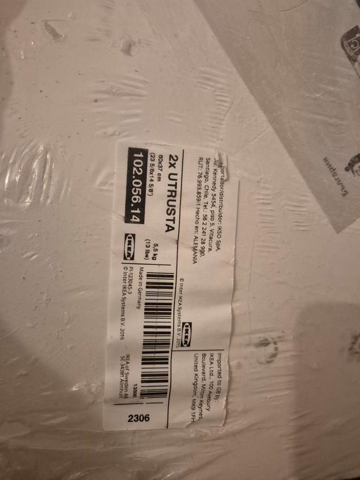 IKEA UTRUSTA Plank 60x37 cm (2 stuks), Huis en Inrichting, Kasten | Overige, Nieuw, Ophalen