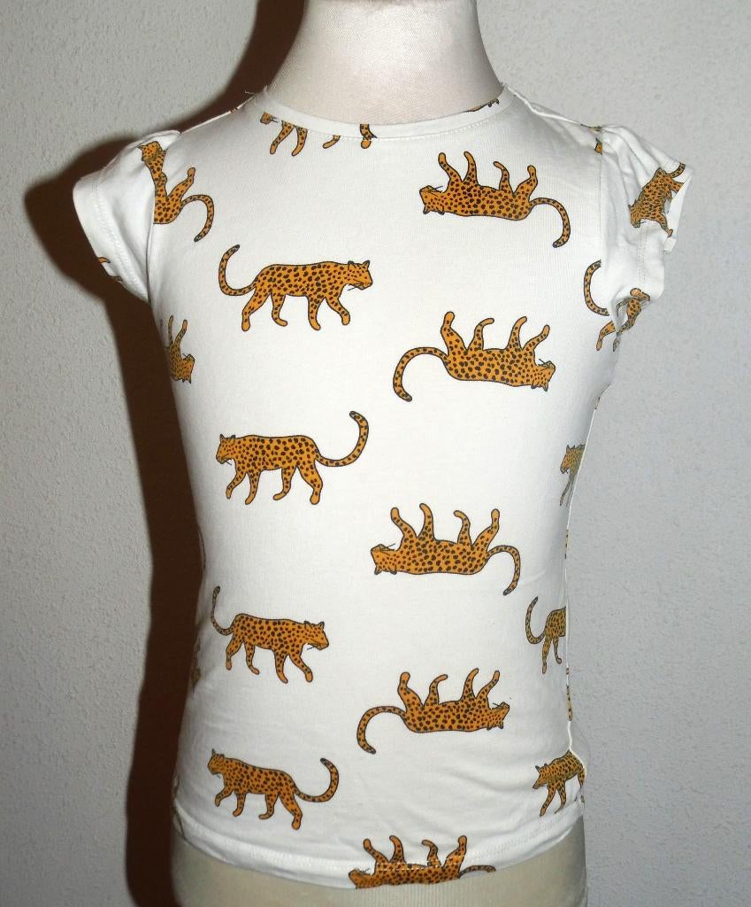 mooi Hema shirt panter maat 110 - 116, Meisje, Ophalen of Verzenden, Zo goed als nieuw, Shirt of Longsleeve